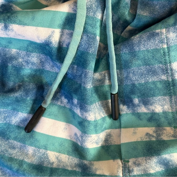 Lululemon T.H.E Shorts liner El Current Tidal Stripe Teal Size L Mens - Picture 8 of 12